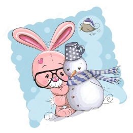 C:\Users\User\Desktop\Новая папка (3)\depositphotos_91063514-stock-illustration-cute-bunny-and-snowman.jpg